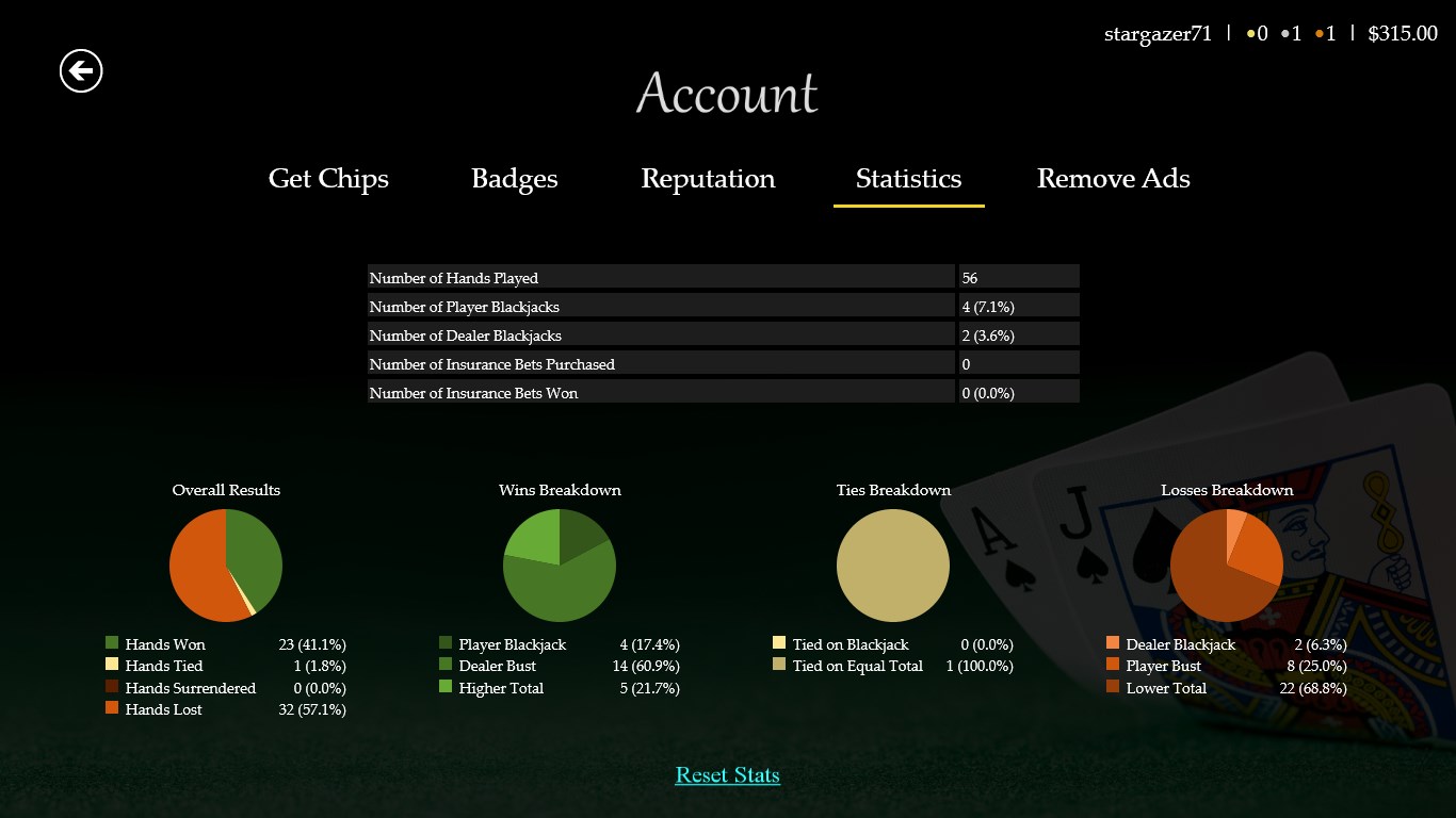 Blackjack Master 3 screenshot