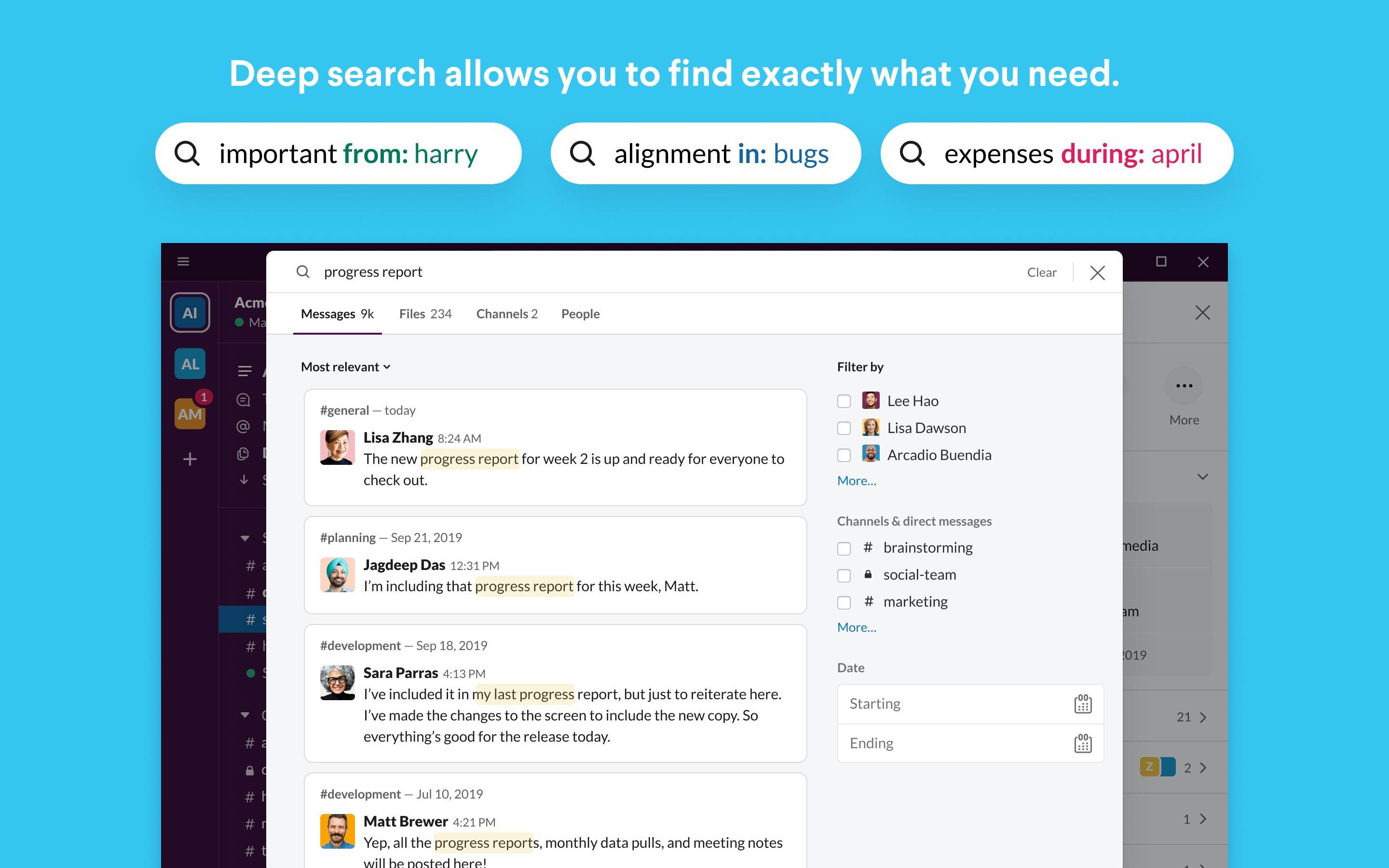 Slack screenshot