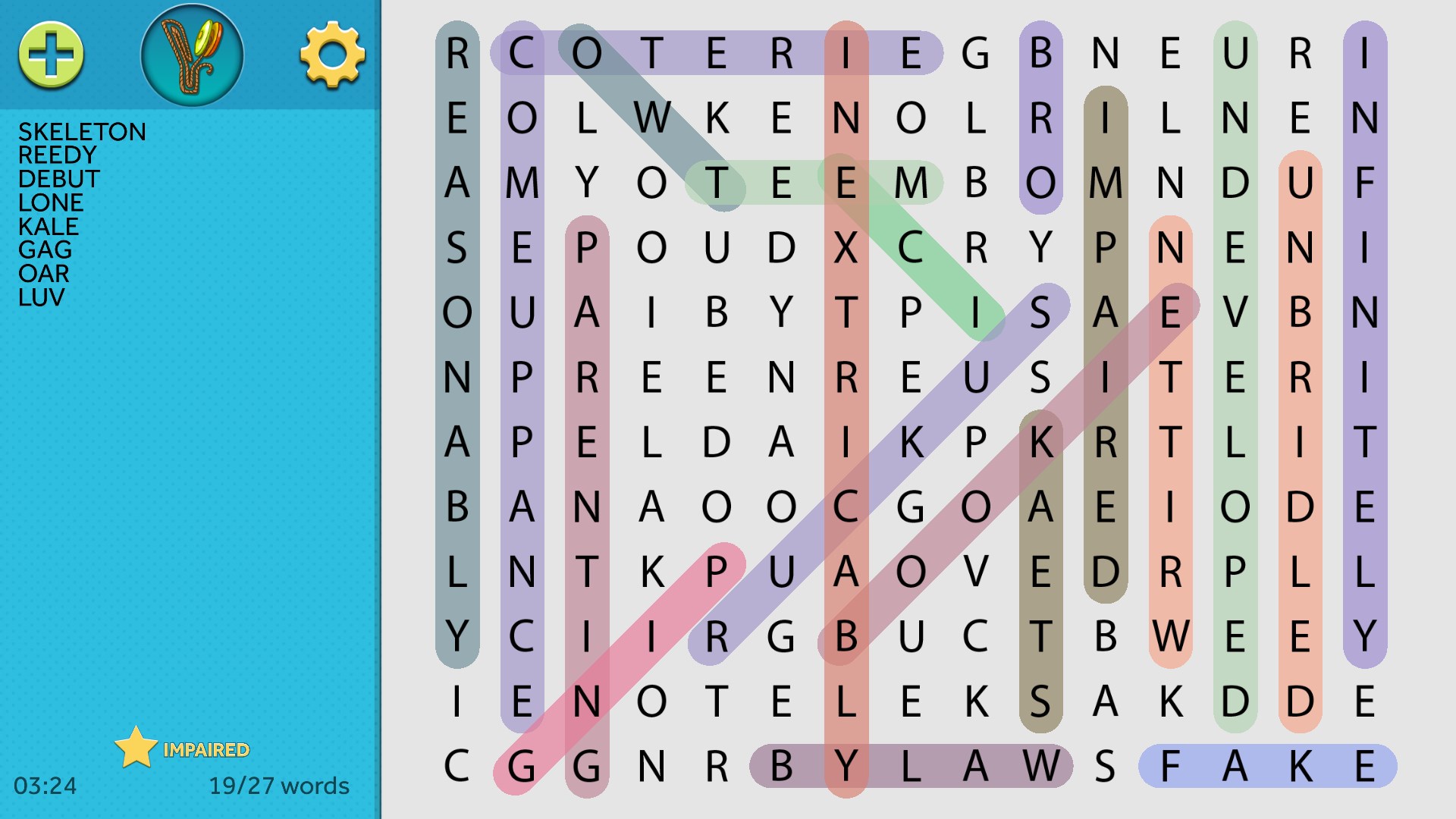 Simple Word Search screenshot