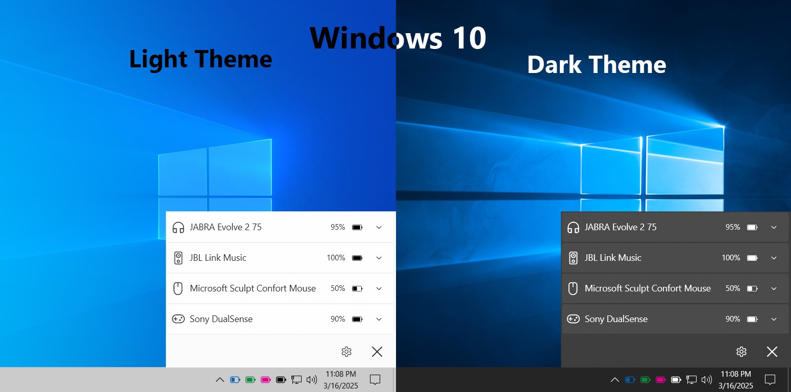 Bluetooth Battery Level screenshot