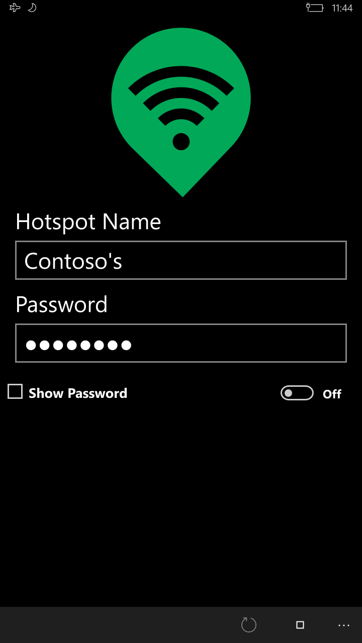 Hotspot screenshot