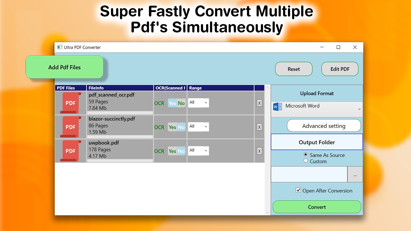 PDF Converter Pro : PDF To DOCX screenshot