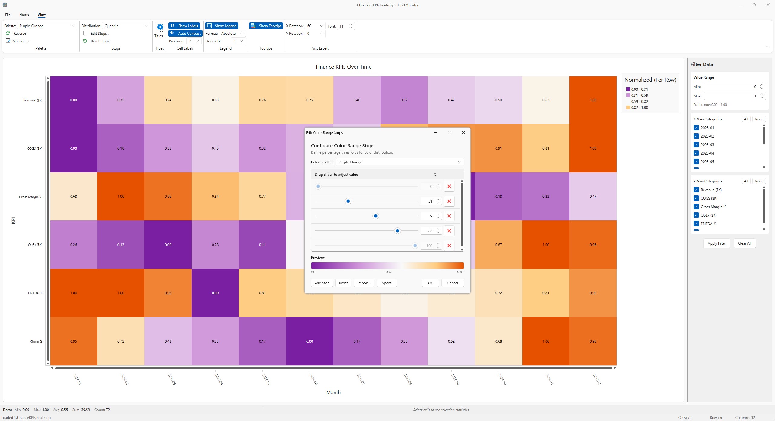 HeatMapster screenshot
