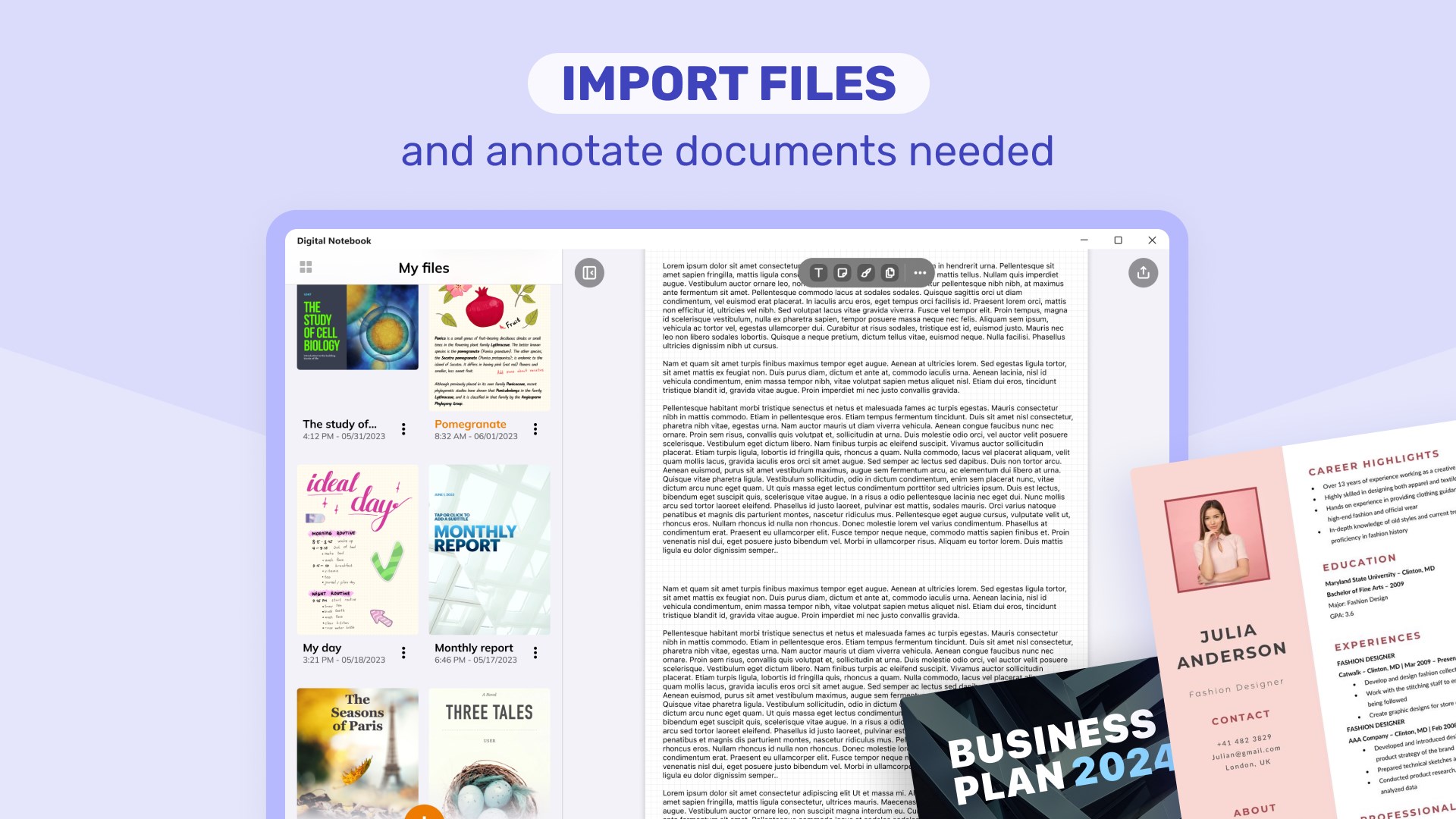 Digital Notebook — Smart Pencil Notes & PDF editor screenshot