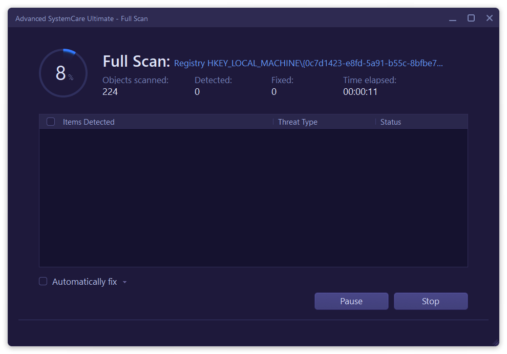 Advanced SystemCare Ultimate screenshot