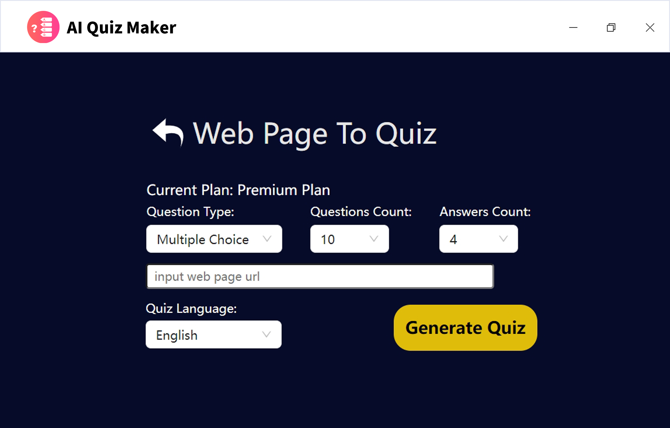 AI Quiz Maker screenshot