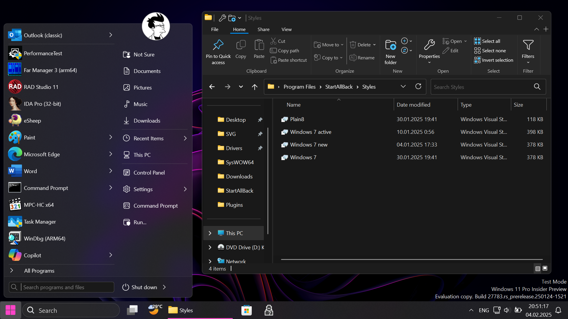 StartAllBack screenshot