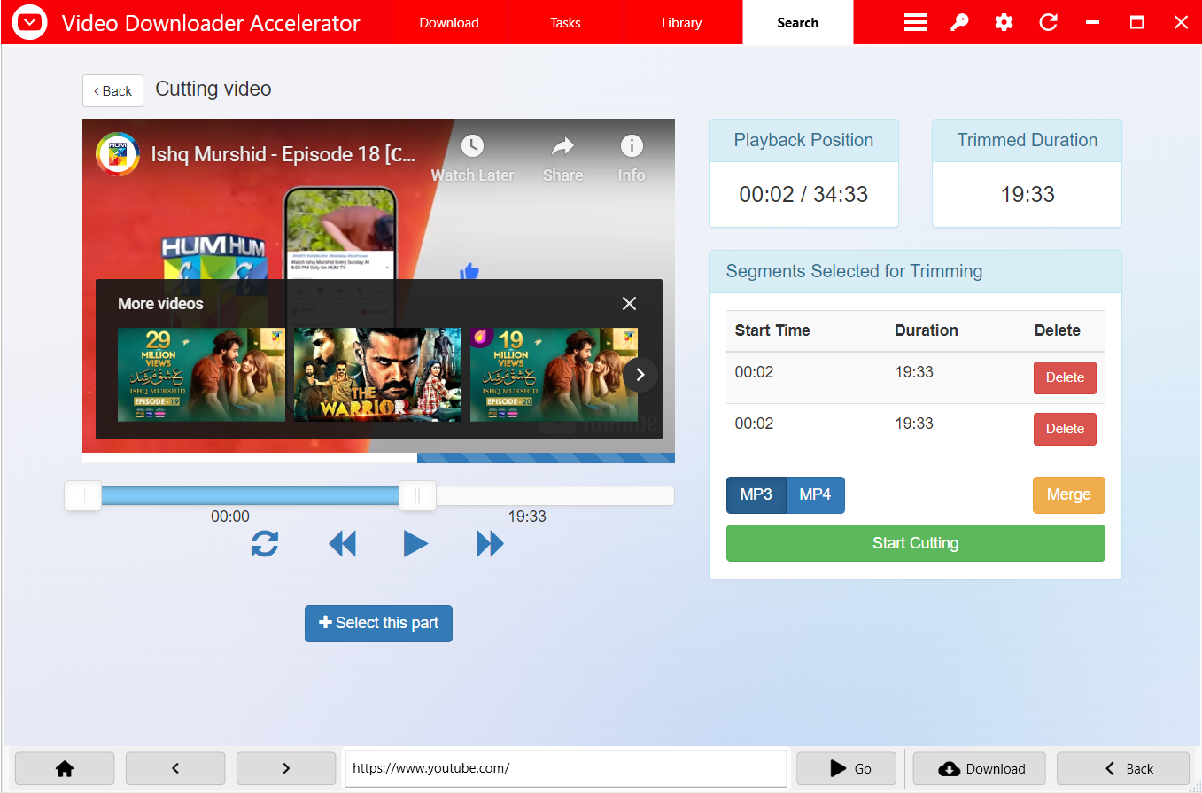 Video Downloader Accelerator screenshot