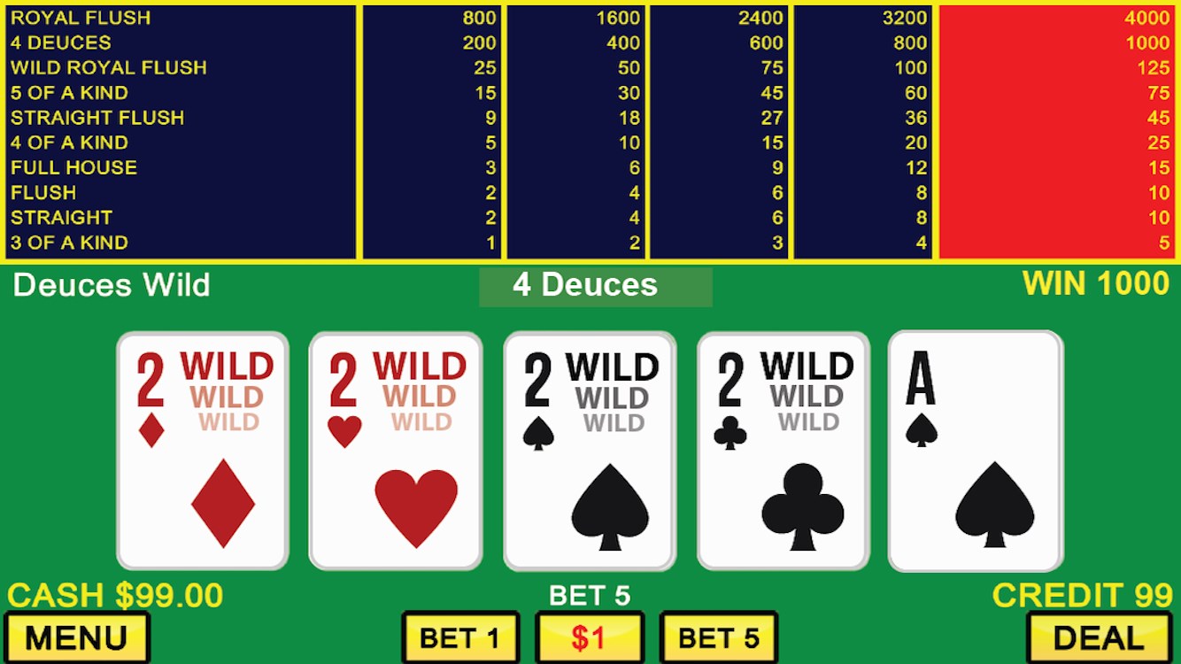 VIDEO POKER CLASSIC GAMES screenshot