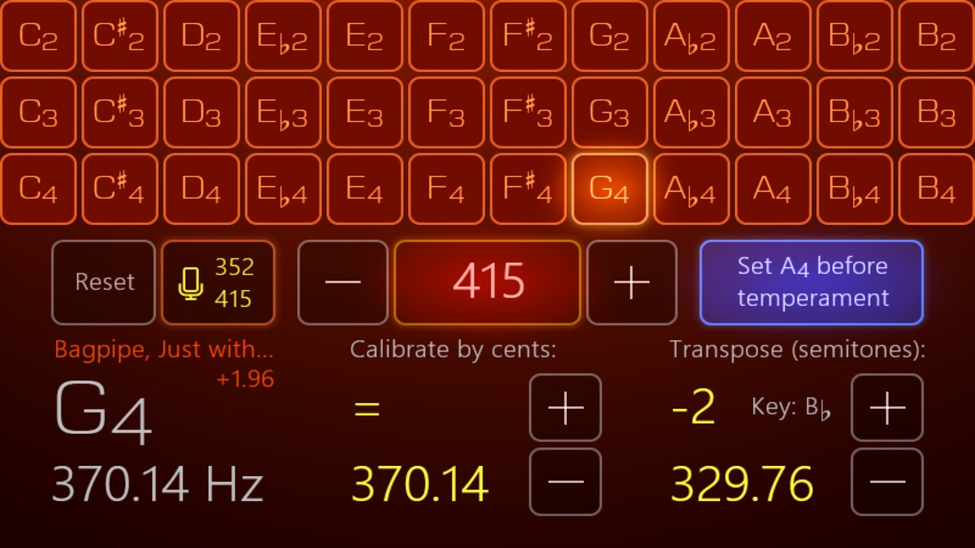 Airyware Tuner screenshot