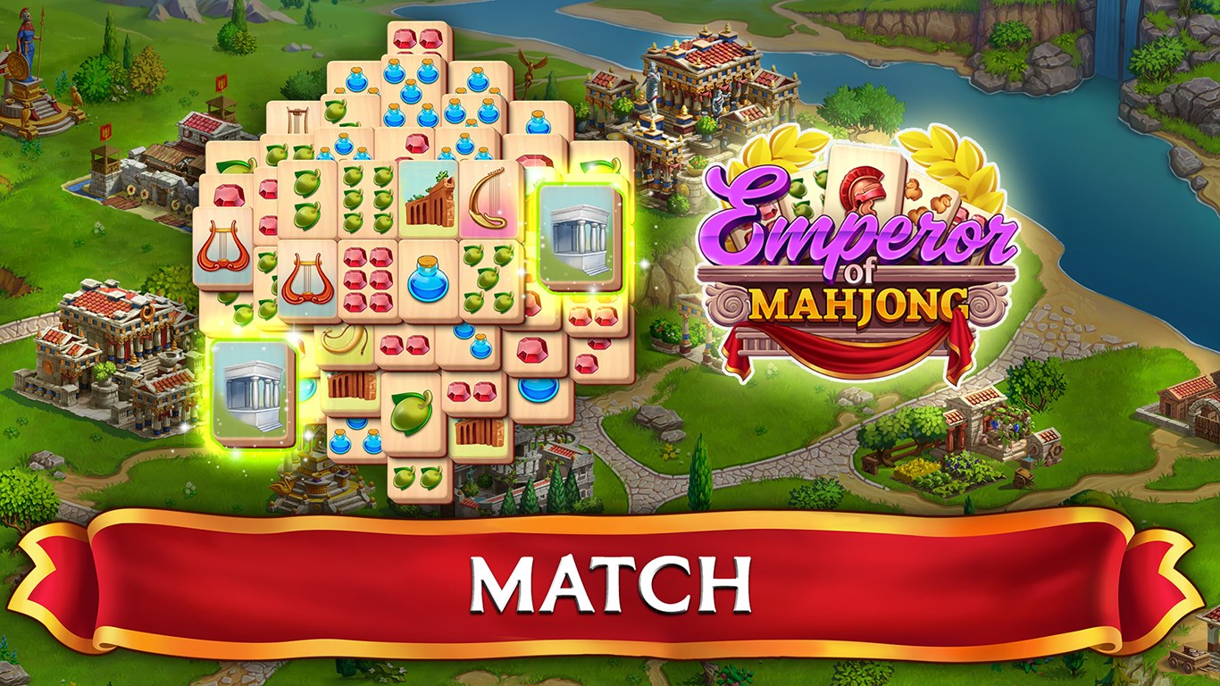 Emperor of Mahjong: Tile Match Game. Build a city. screenshot