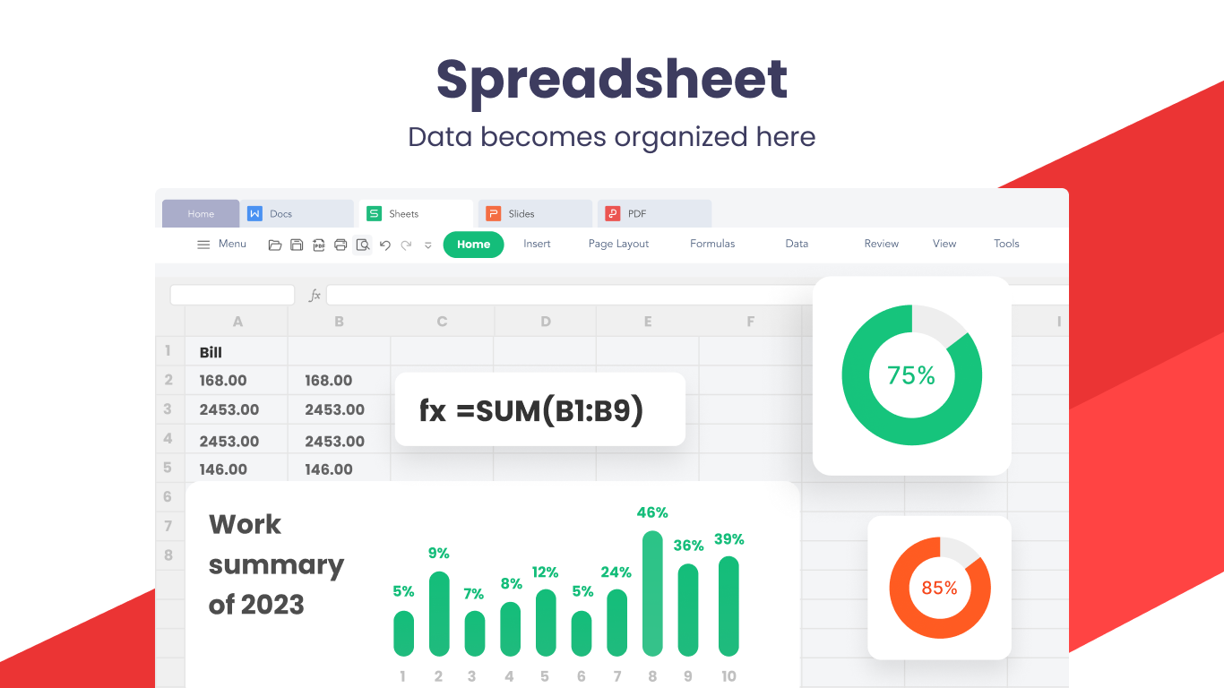 WPS Office Suite - PDF, Docs, Spreadsheet, Slide View & Edit screenshot