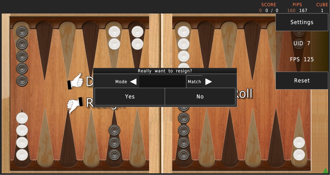 Backgammon Reloaded screenshot