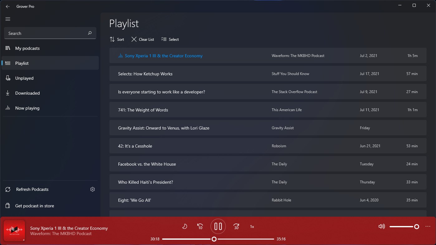 Grover Pro screenshot