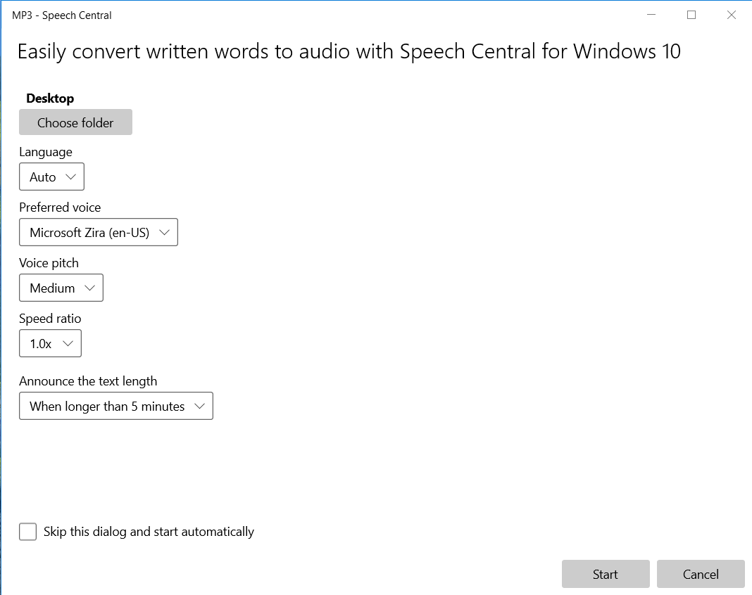 Speech Central: Voice Reader screenshot