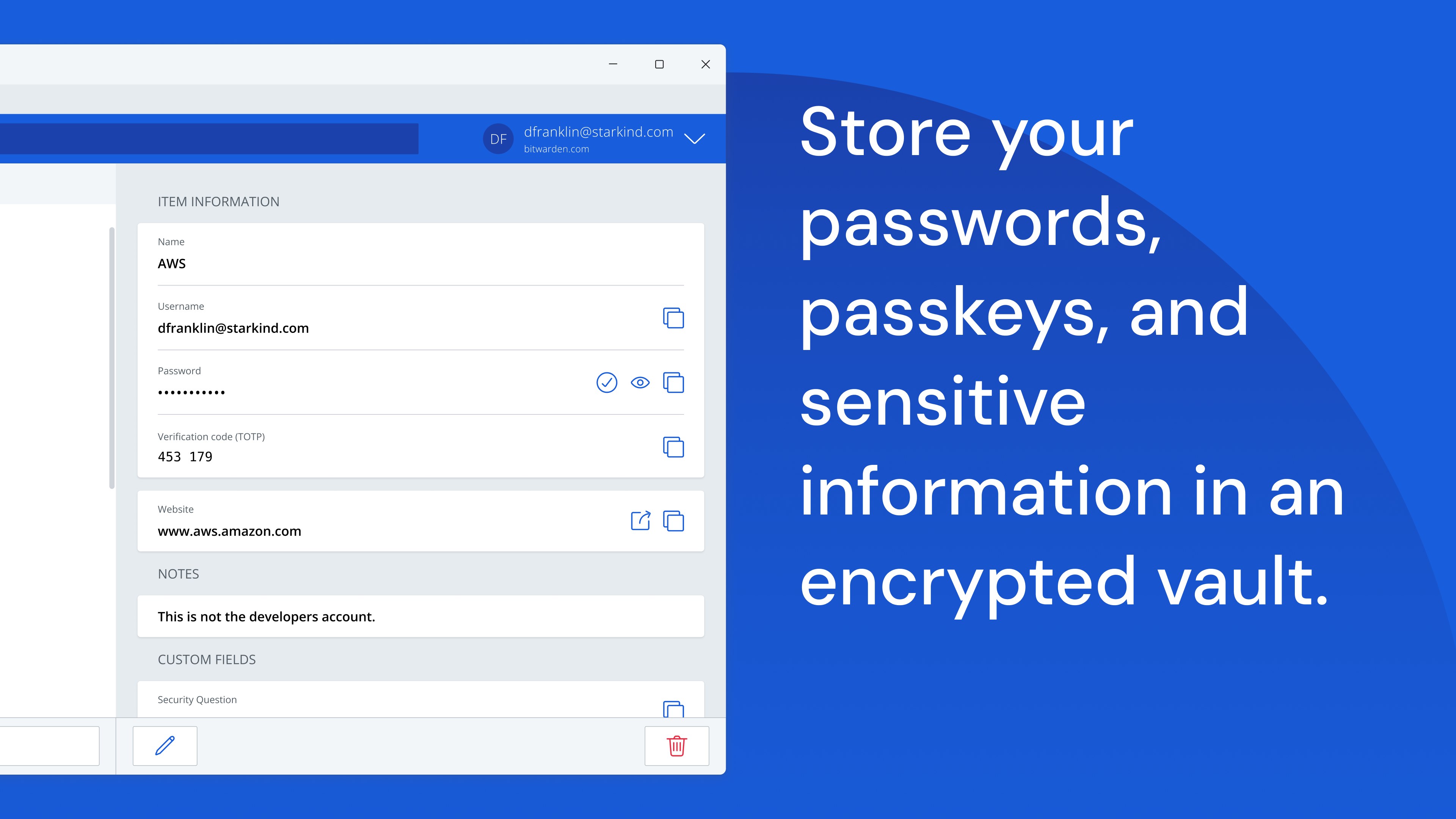 Bitwarden screenshot