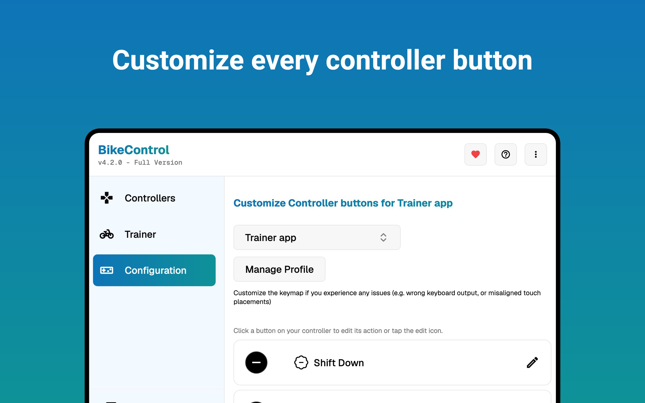 BikeControl screenshot