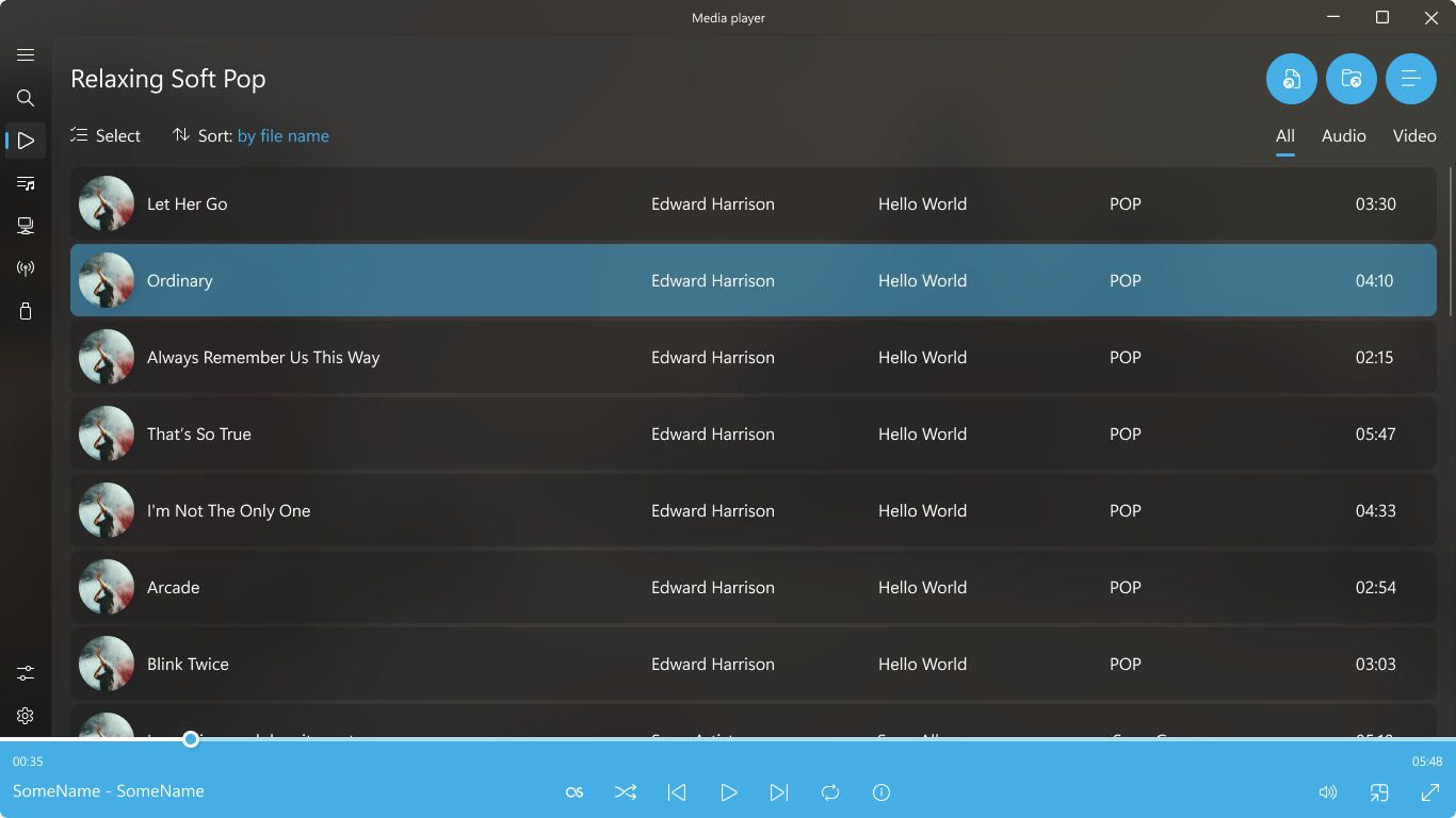 Media Player screenshot