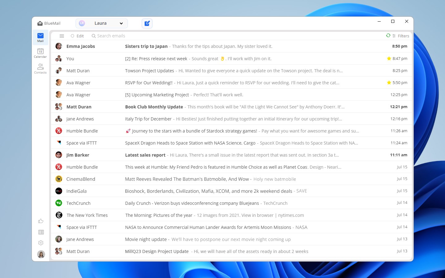 Blue Mail - Email & Calendar screenshot