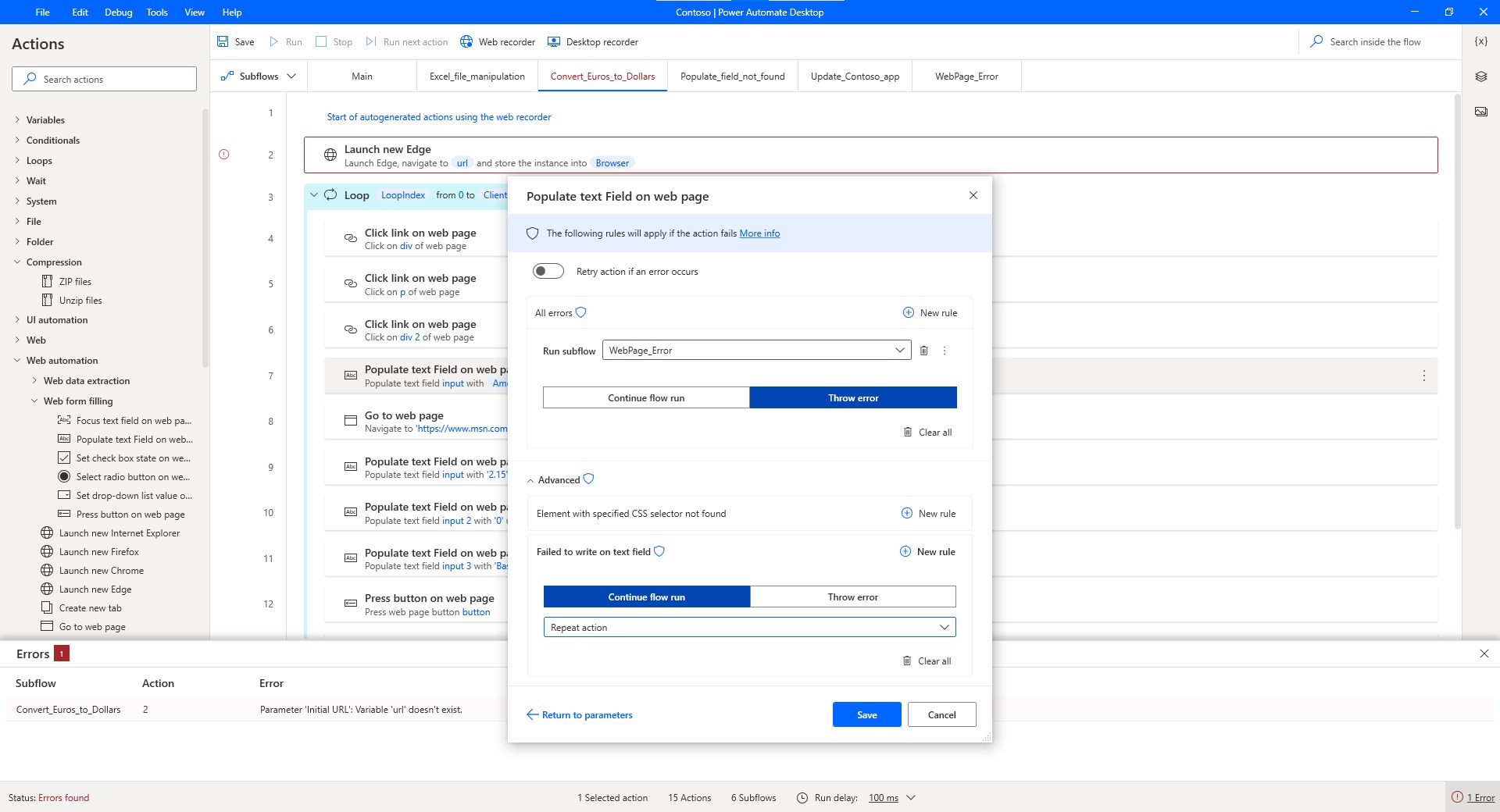 Power Automate screenshot