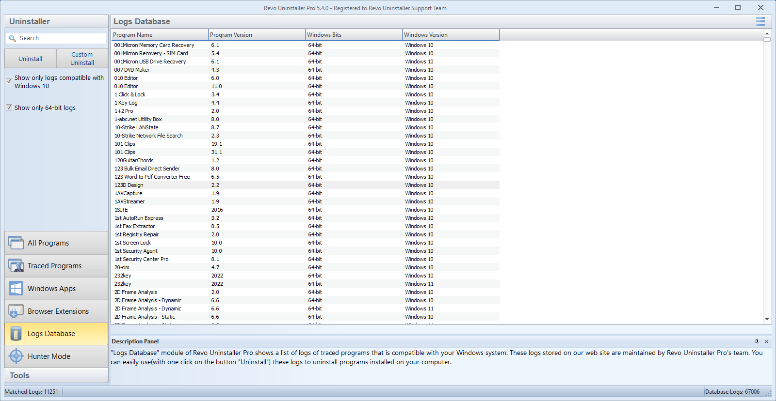 Revo Uninstaller Pro screenshot