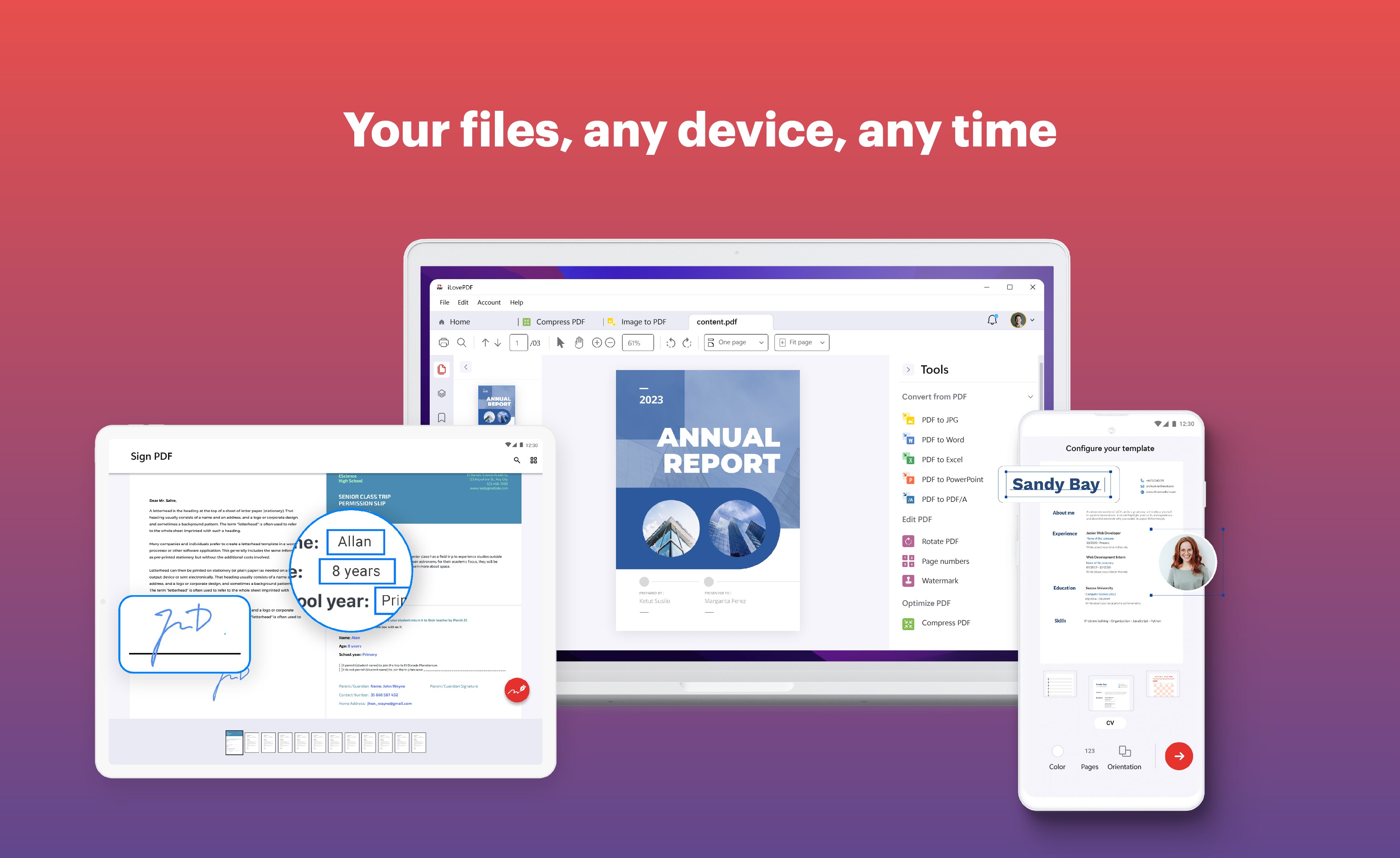 iLovePDF: PDF Reader and Editor screenshot