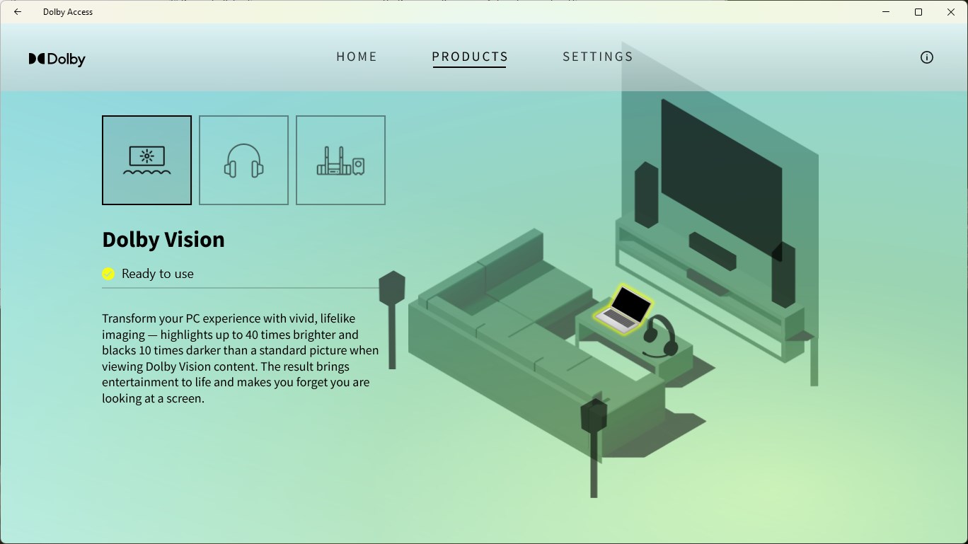 Dolby Access screenshot