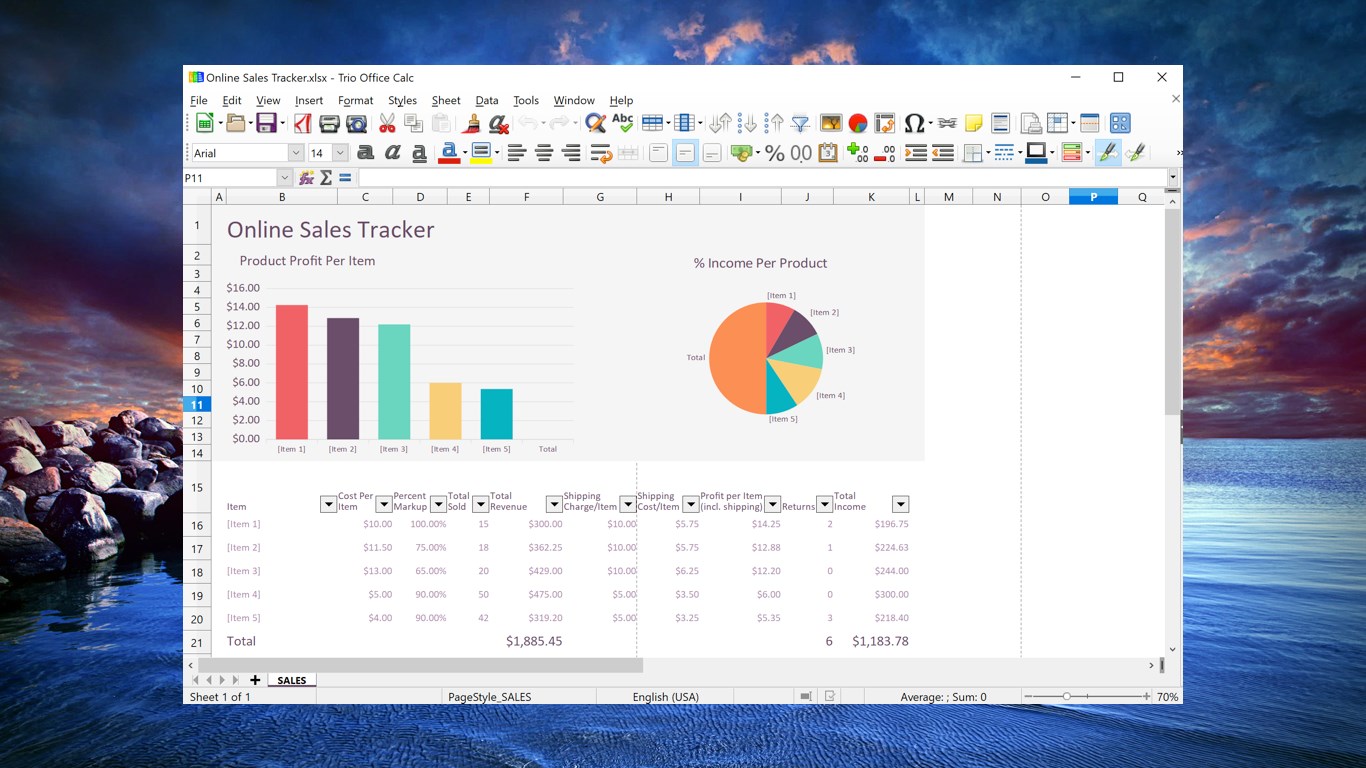 Trio Office: DOCX & XLSX Editor screenshot