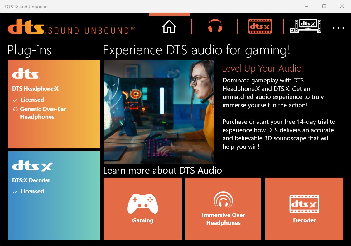 DTS Sound Unbound screenshot