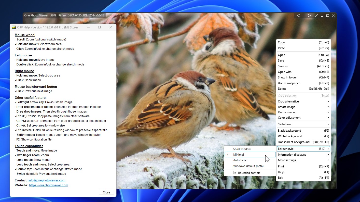 One Photo Viewer screenshot