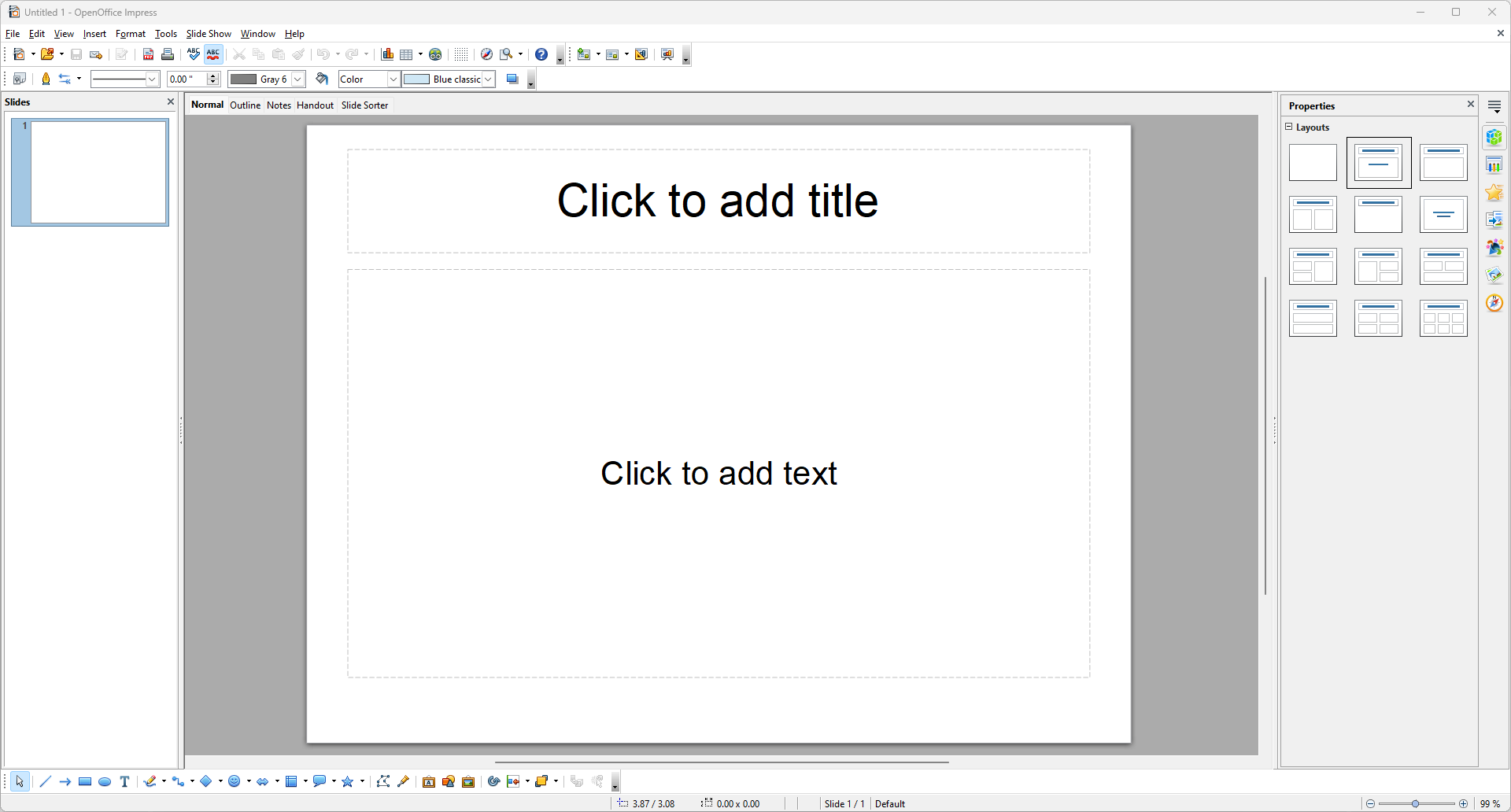 Apache OpenOffice screenshot