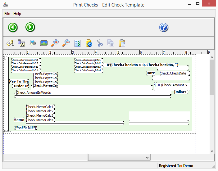 Print Checks screenshot