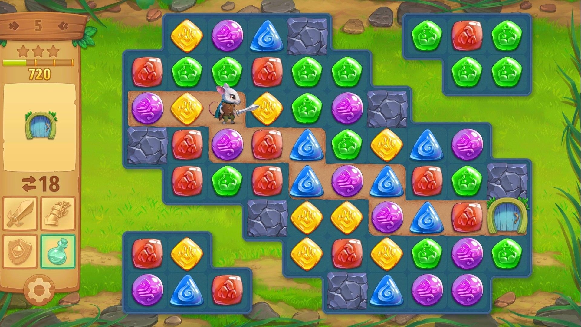 Strongblade - Match 3 Puzzle Game screenshot