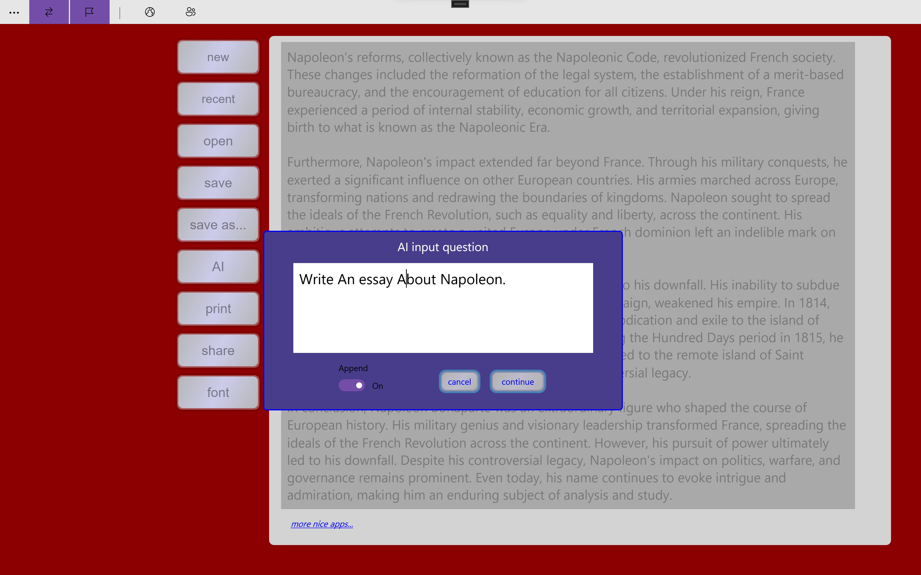 WordPad TextNote screenshot