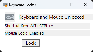 Keyboard Locker screenshot