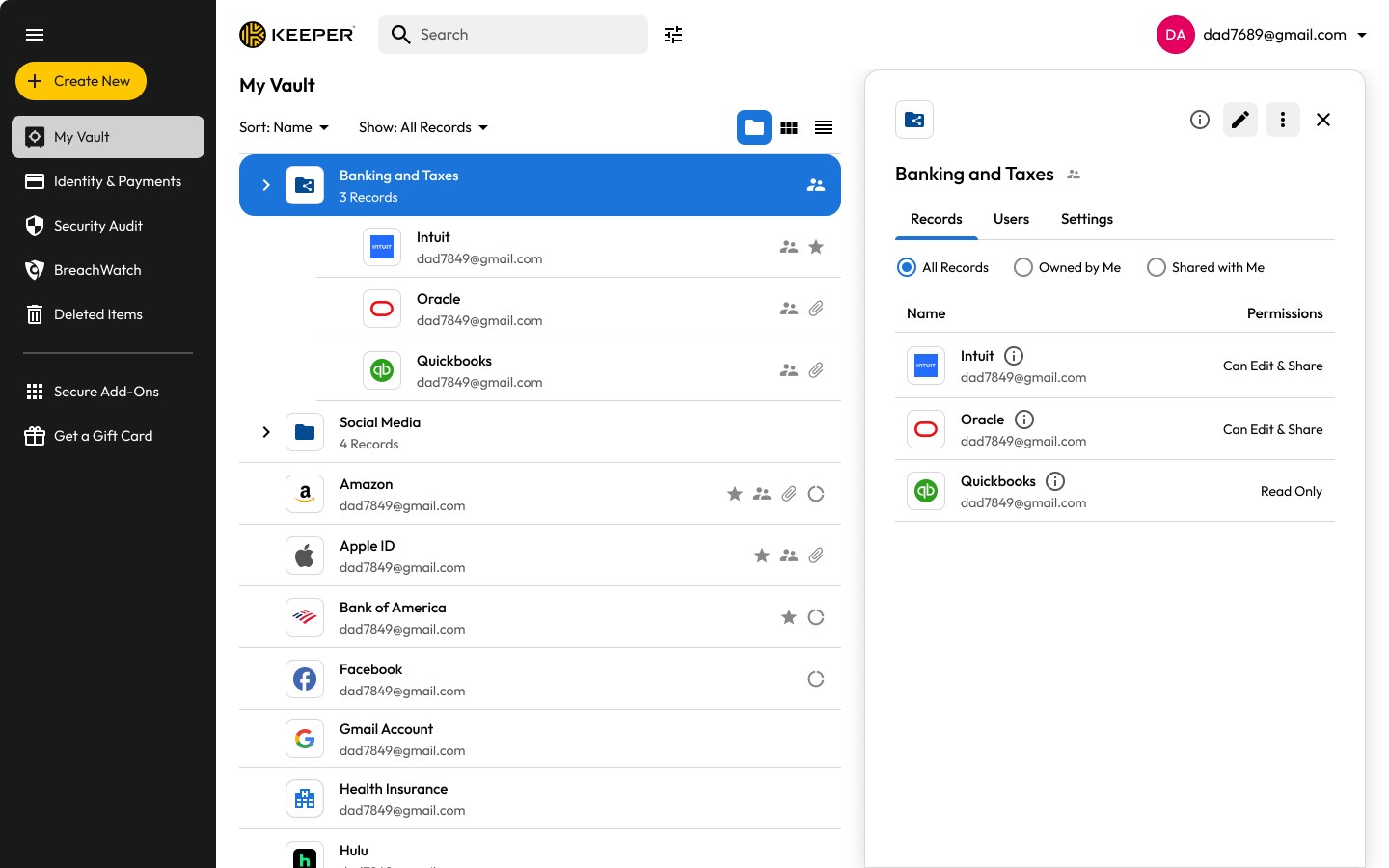 Keeper® Password Manager screenshot