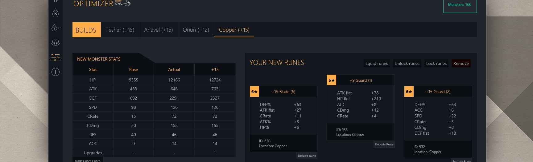 Summoners War Optimizer Pro screenshot