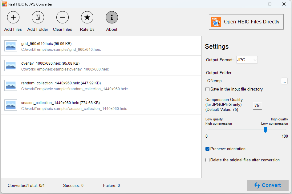Real HEIC to JPG Converter screenshot