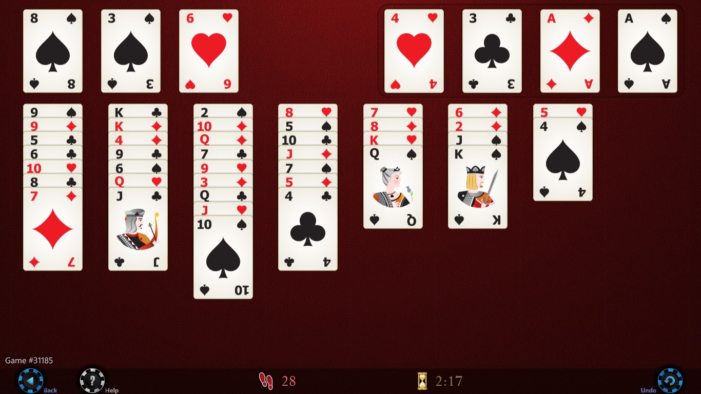FreeCell HD screenshot