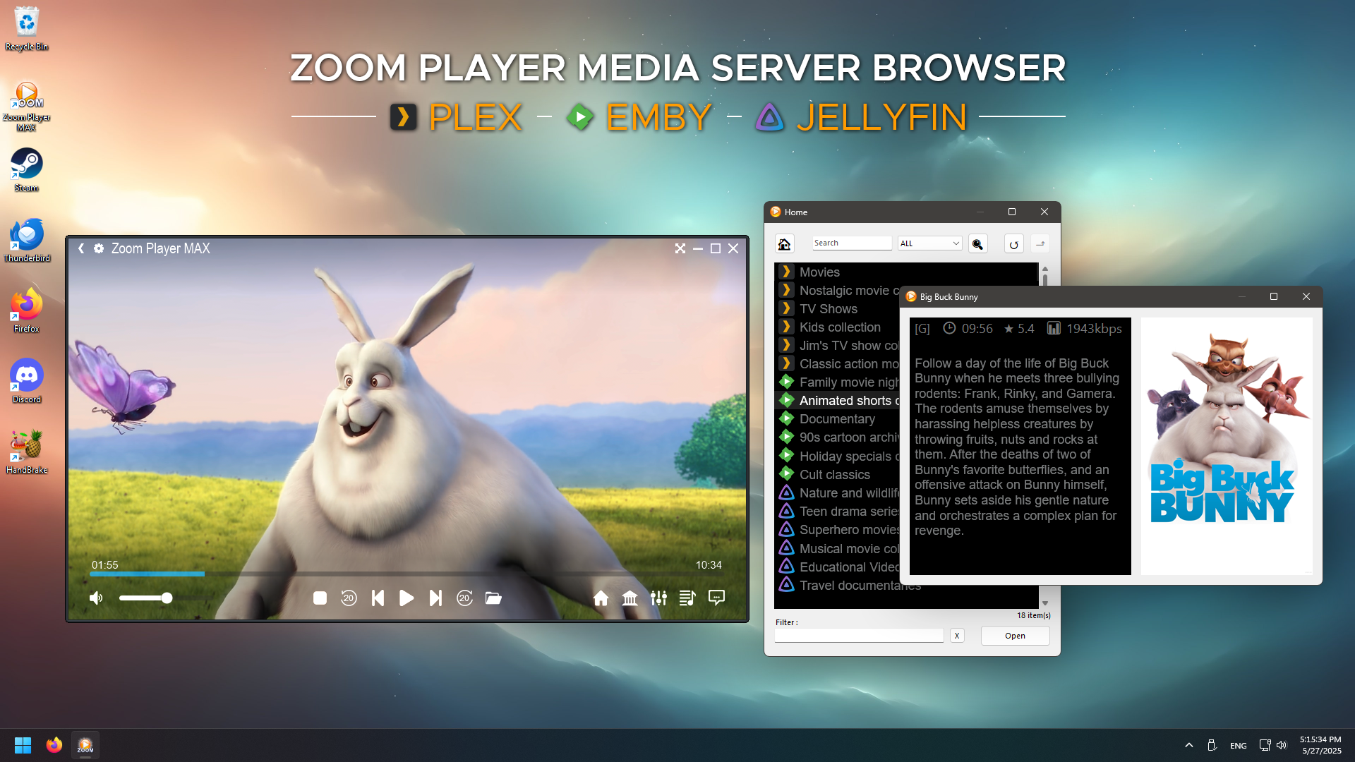 Zoom Player screenshot