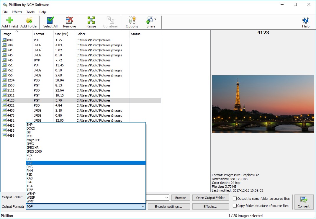 Pixillion screenshot