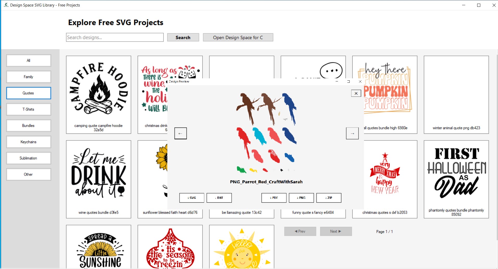 Design Space SVG Library - SVG Projects screenshot