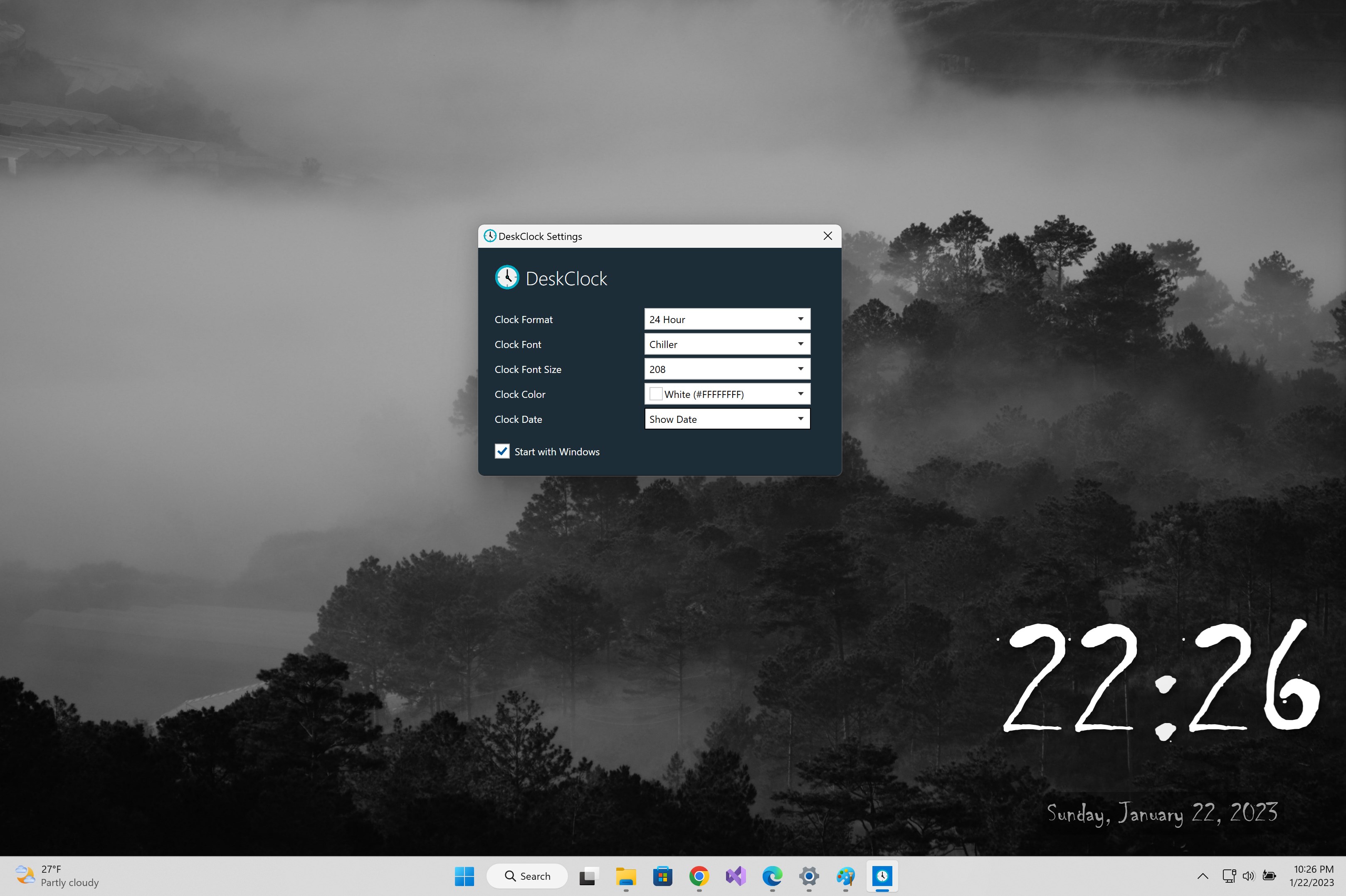 Desk Clock Desktop Widget screenshot
