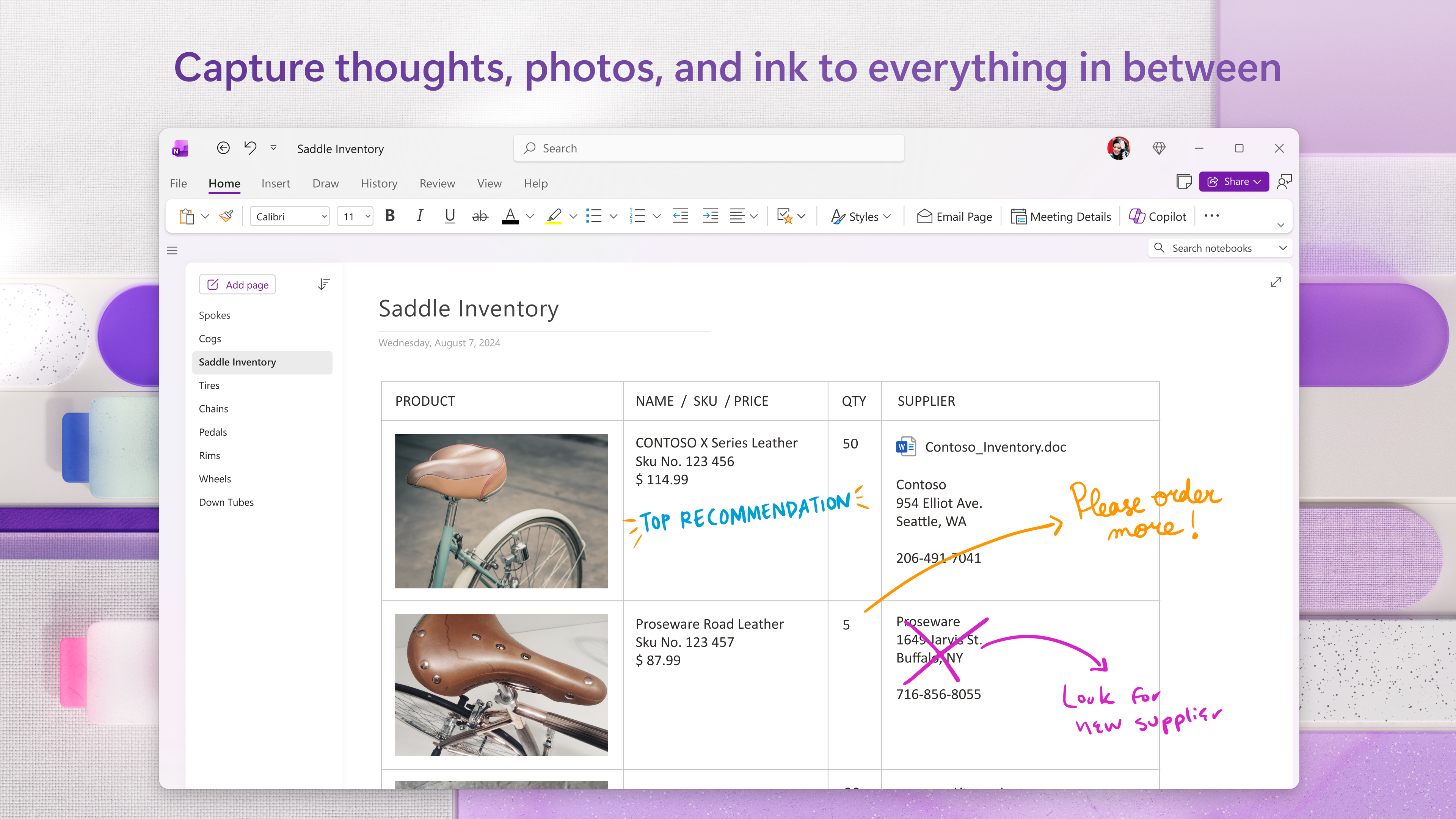 OneNote screenshot