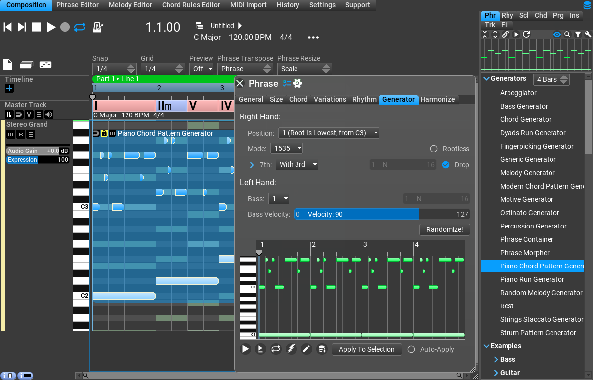 RapidComposer screenshot