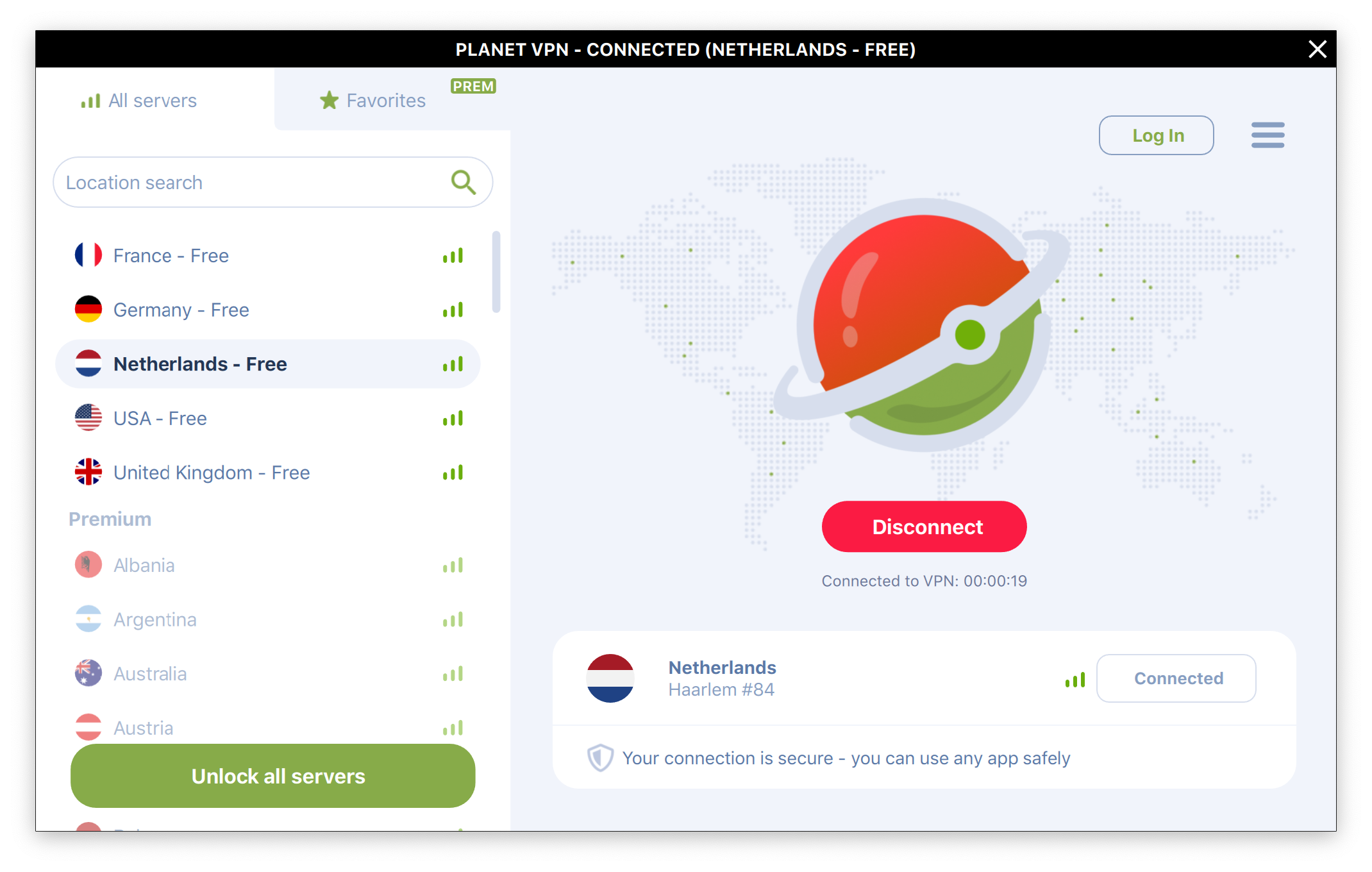 VPN - Planet VPN screenshot