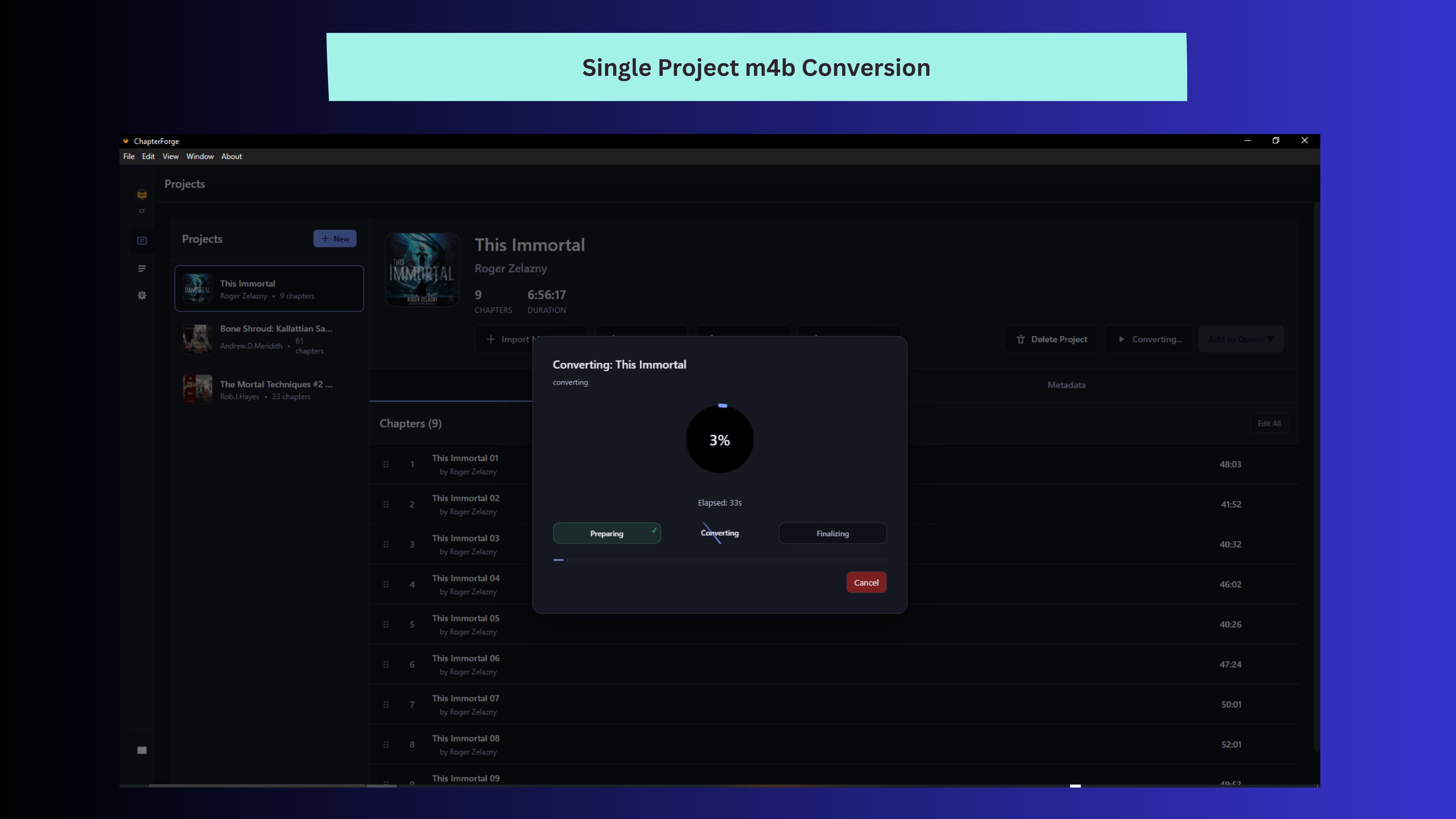 ChapterForge screenshot