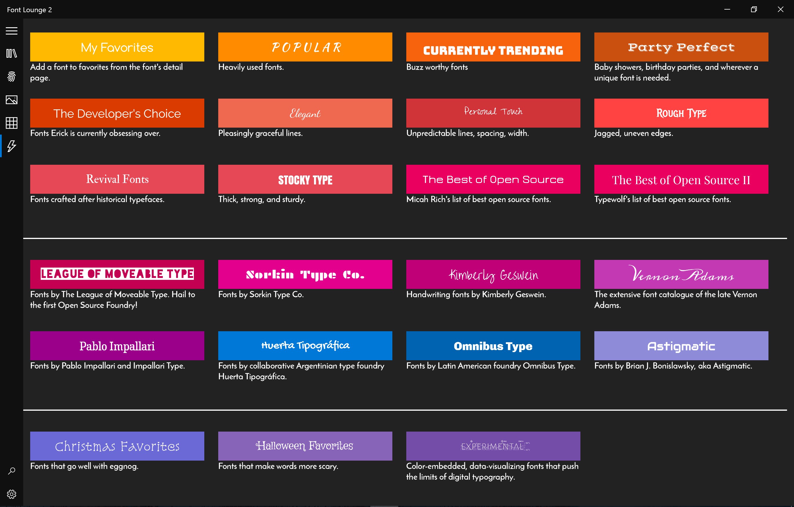 Font Lounge screenshot