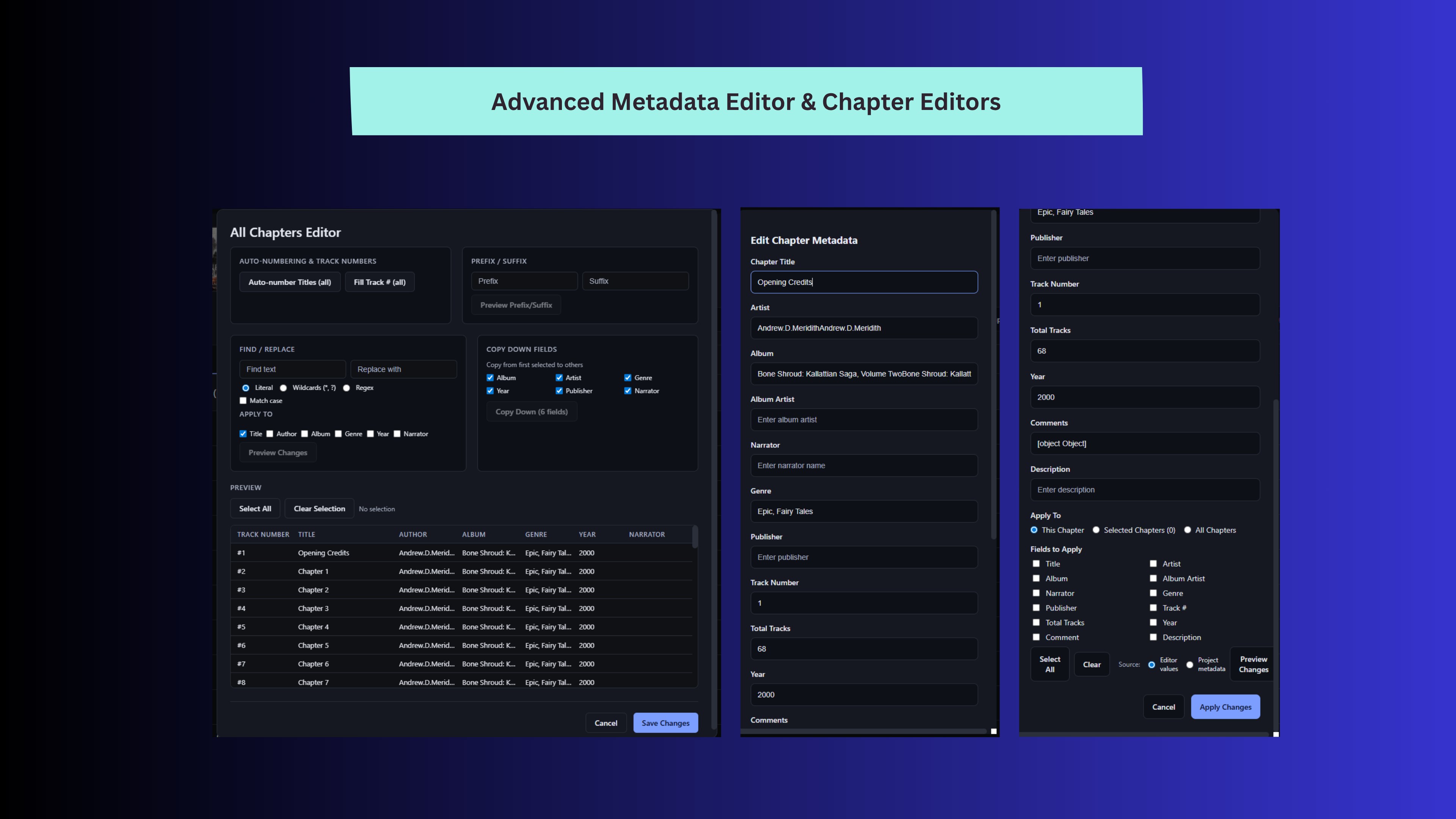 ChapterForge screenshot