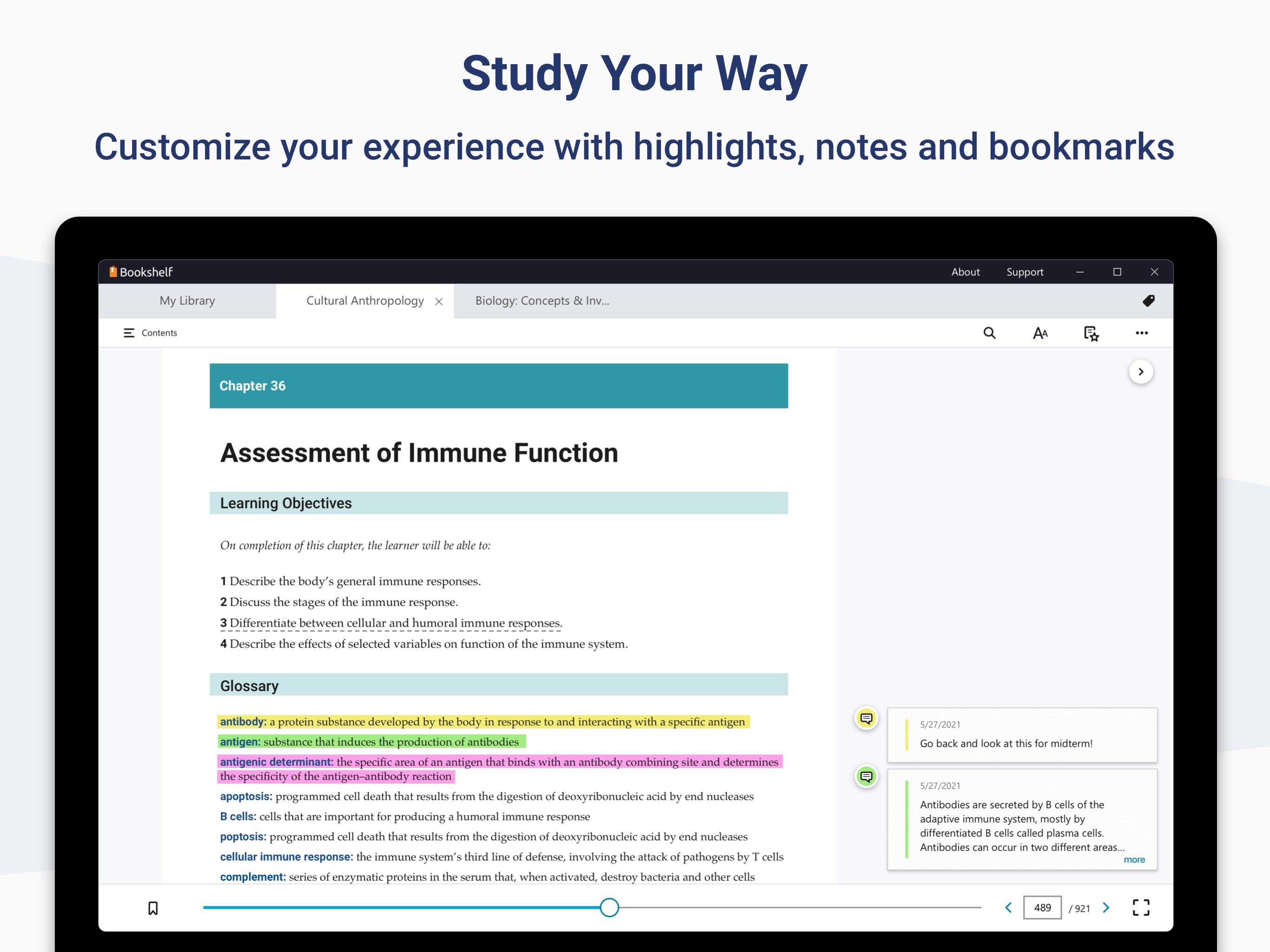 VitalSource Bookshelf screenshot